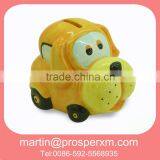 Dog Designed Ceramic Car Money Box Wholesale