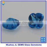 2014 Hot Sale Beautiful Four Leaf Flower Shape Cut Blue Glass Bead Gemstones thumbnail-1