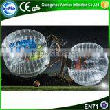 Factory price high quality bubble football inflatable ball person inside for sale