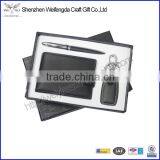 Fancy Promotion PU Leather Men Gift Set With Gift Box
