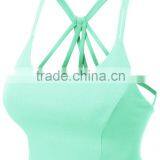 Womens Fitted Halter Cut Out Back Bralette Crop Tops Women 2016 thumbnail-3