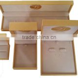 gold color special paper plastic nacklace box