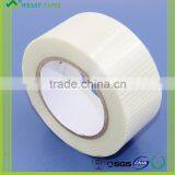 Cheap Hot Melt Glue Coated Cross Filament Clear Packing Tapes