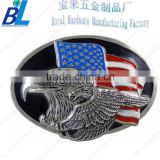 3D embossed zinc alloy eagle pattern belt buckles for soliders