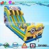 2016 New Designed Inflatable Slide Minions Dual Lane Slide Inflatable for Kids and Adults