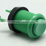 28mm green plastic arcade game machine push button switch electric pushbutton switch single control