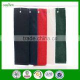 Custom Monogram Embroidery Logo Golf Cotton Velour Towel thumbnail-1