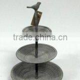 8009330F-1- 3 Tiers Metal Holder W/Finch Design