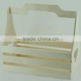 Latest Design Cheap Wooden Box Basket With Handle