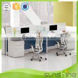 Top Quality Office Furniture/Customized Office Desk 4 Person Workstation Partition Staff Room thumbnail-2