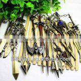 Online Game Weaponry Equipped Keychain,cheap Metal Keychain,promotional Marketing Gifts