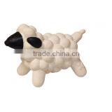 china manufacture rubber sheep shaped dog pet play toy suppies