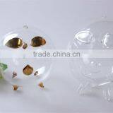 China Manufacturer Custom Design Hot Sale Piggy Bank Decorative Clear Borosilicate Promotional Glass Home Decoration thumbnail-4