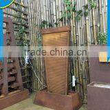 Indoor Decoration Rectangle Brown Stainless Steel Water Fountain for Sale thumbnail-1