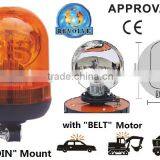 E-MARK Revolving Halogen Warning Light, ECE MARK Rotating Halogen Warning Beacon(SR-BL-502R-3) With Europe DIN Mount Pole Beacon thumbnail-1