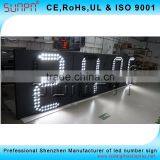 Iran 45Inch White Color 88:88 and 88:88:88 Time and Temp Led Sign and Digitals Time Clock thumbnail-3