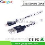 Wholesale Promotion C48 Connector PU Leather Braided High Tranfer Mfi Usb Cable thumbnail-4