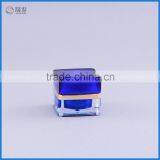 Square cute Mini shape plastic empty eye cream jar