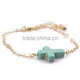 Cheap Price With High Quality Cross With Chains Natural Stone Bracelet thumbnail-3