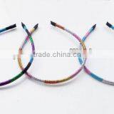 Colorful Wire Wrapped Plastic Hair Bands thumbnail-1