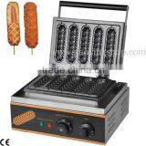 Commercial Use Non-stick 110v 220v Electric 5pcs French Hot Dog on A Stick Lolly Waffle Maker thumbnail-1