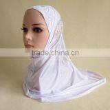 Beaded Hijab Fashion Modern Shinny Scarf Muslim Shawl Hijab thumbnail-4