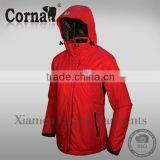 Popular Red Windproof 100 Polyester Waterproof Warm-keeping Work Jacket