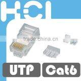 RJ45 8P8C UTP Modular Plug With Separator and Insert For Cat 6 Cable