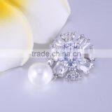 Newest Design Crystal Brooch Large Zircon Rhinestone Brooch Lovely Woman Flower Brooch thumbnail-2