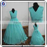 FF0006 real sample full-length ball gown beach wedding flower girl dress 2014