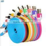 Micro USB 2.0 Cable Data Sync Charger Cable Noodle Cabo Universal USB Charger Cable For Samsung XIAOMI HTC LG X38 Android Phones thumbnail-1