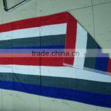 100% Cotton 21s Blue&white Stripe Yarn Jacquard Bath Towel