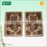 Molded Recyclable Pulp Cardboard Cosmetic Gift Set Packaging Box for Inner Packing Custom Pulp Tray for Sale thumbnail-3