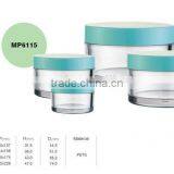 MP6115 PETG PET Wholesale Cylinder Round Shape Colored Cosmetic Cream Jar and Lotion Bottle With Cap and Logo Printing thumbnail-1
