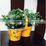 2 Bucket Planter In Yellow thumbnail-1