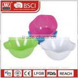 Flower plastic salad bowl