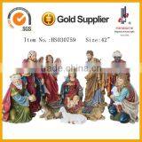 42 Inch Outdoor Handmade Resin Craft Religious Items Big Nativity Statues thumbnail-1