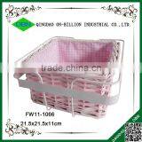 High Quality Square Wicker Basket Decorative Wire Bread Basket thumbnail-2