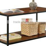 Modern Style Square Shape Console Table With Metal Frames