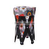 Black Folding Storage Box With Wood Stand thumbnail-1