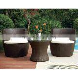 Wicker Rattan Stackable Patio Bullet Garden Coffee Set thumbnail-1