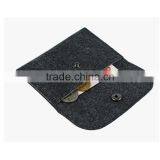 Eco Friendly Personalized Grey Felt Card Holder for Available thumbnail-5