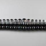 9-10mm Black Round Freshwater Pearl Strand thumbnail-1