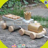 2017 Wholesale Baby Wooden Pull Along Toys Best Design Kids Wooden Pull Along Toys Top Fashion Children Pull Along Toys W05C074 thumbnail-5