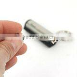 Fashion Permanent Match Striker Lighters With Key Chain Silver