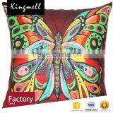 Custom Home Textile Butterfly Printed Cotton Cushion Cojin thumbnail-2