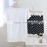 2015 New Homewear for Summer Blank Couple Sleepwear Sets Homewear,embroidery Shorts Sleepwear Homewear Sets for Women or Men thumbnail-2