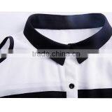 2015 Summer New Design New Feeling Front Open Off the Shoulde Sleeve Fashion Blouse With Mandarin Collar thumbnail-4