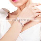 925 Sterling Silver Charms Fashion Design Zircon Twisted Bracelet thumbnail-4