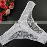 Stock 2016 Bowknot Transparent Diamond Lace Sey Panties Women Underwear Thongs Bragas Women Panties Sey Underwear Women Briefs thumbnail-1